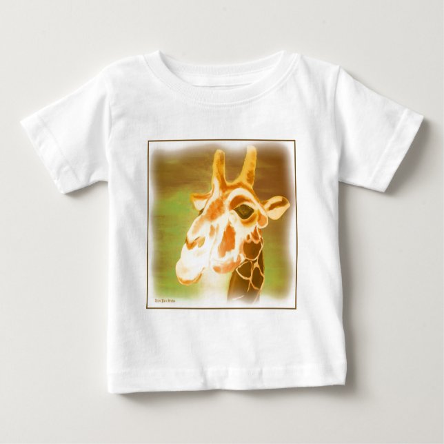 T-shirt Pour Bébé Henri Giraffe (Devant)