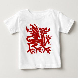 T-shirt Pour Bébé Heraldic Dragon 01 - Ruby Red
