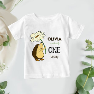 T-shirt Pour Bébé Hérisson avec fleur