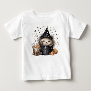 T-SHIRT POUR BÉBÉ HÉRISSON D'HALLOWEEN ADORABLE DANS UN SEAU