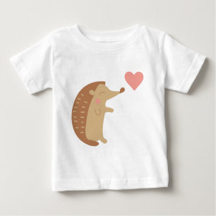 T-shirt Pour Bébé Hérisson Valentine
