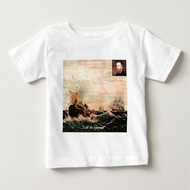 T-shirt Pour Bébé Herman Melville Appelez-Moi Ishmael Citation (Devant)