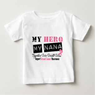 T-shirt Pour Bébé HÉROS de cancer du sein ma Nana