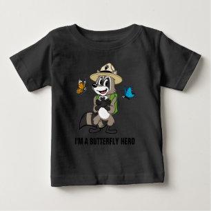 T-shirt Pour Bébé Héros de papillon de Rick   de garde forestière 