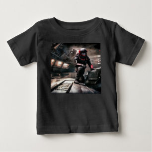 T-shirt Pour Bébé Héros SF à bord du vaisseau spatial 3