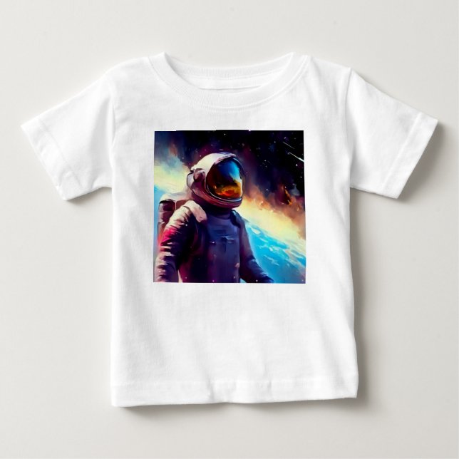 T-shirt Pour Bébé Héros spatial SF 1 (Devant)