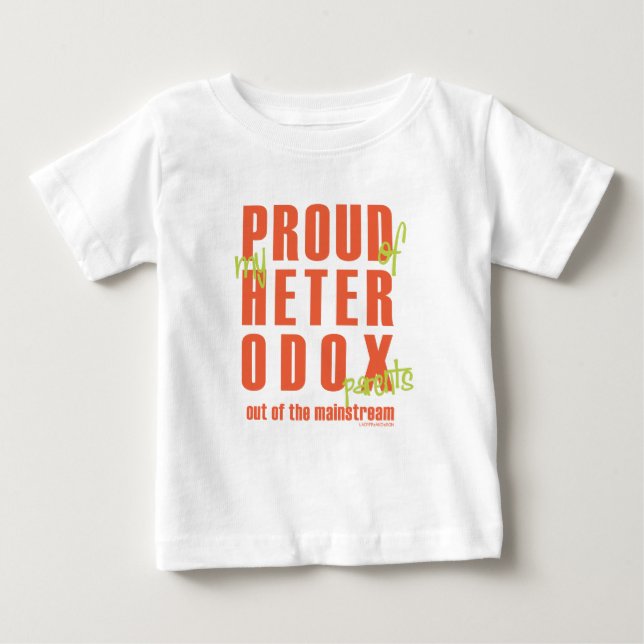 T-shirt Pour Bébé hétérodoxe fier (Devant)