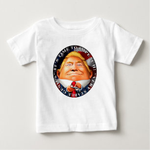 T-shirt Pour Bébé Heure d'attaquer, "génie très stable "