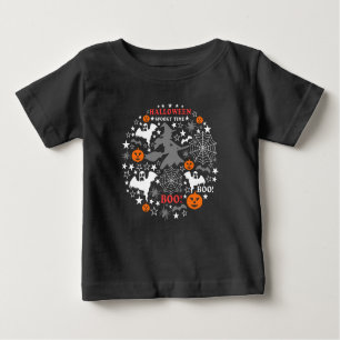 T-shirt Pour Bébé Heure Éffrayante Halloween