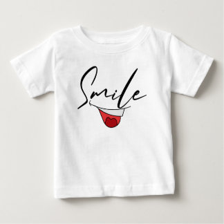 T-SHIRT POUR BÉBÉ HEUREUSE HUMEUR SOURIANTE.