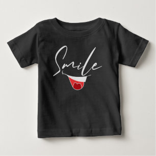 T-SHIRT POUR BÉBÉ HEUREUSE HUMEUR SOURIANTE.