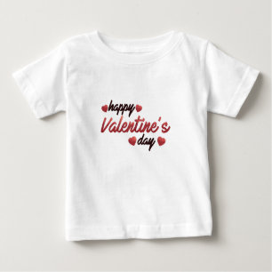 T-shirt Pour Bébé Heureuse Sainte-Valentin
