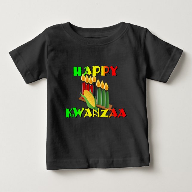T-SHIRT POUR BÉBÉ HEUREUX KWANZAA (Devant)