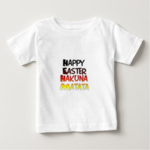T-shirt Pour Bébé Heureux Pâques Hakuna Matata Saison de Vacances