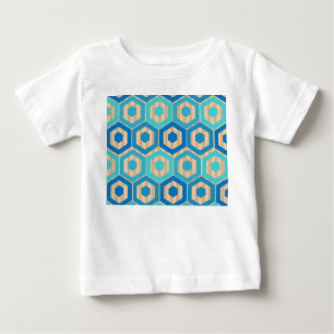 T-shirt Pour Bébé Hexagones et Rayures – Mer et Sable