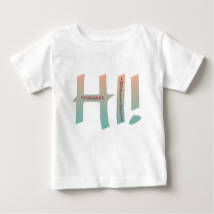 T-shirt Pour Bébé hi! Human intelligence