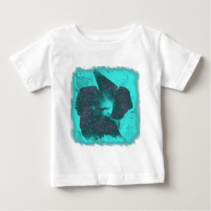 T-shirt Pour Bébé Hibiscus Abstrait Tricolor