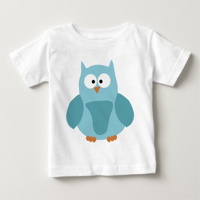 T-shirt Pour Bébé Hibou adorable (Devant)