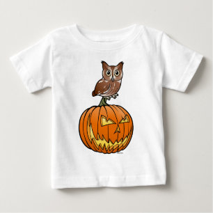 T-shirt Pour Bébé Hibou de cri strident oriental de Halloween