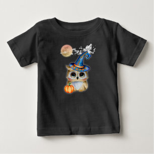 T-shirt Pour Bébé Hibou d'Halloween