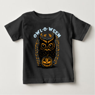 T-shirt Pour Bébé Hibou d'Halloween