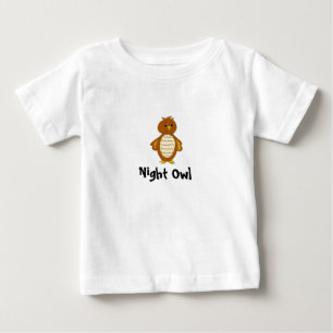 T-shirt Pour Bébé Hibou Nocturne