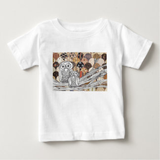 T-shirt Pour Bébé Hiboux 2 de patchwork