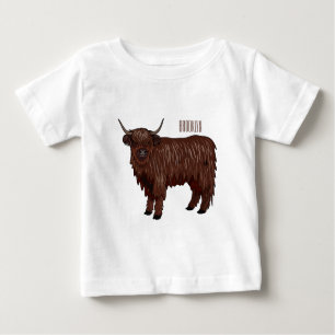 T-shirt Pour Bébé Highland cow