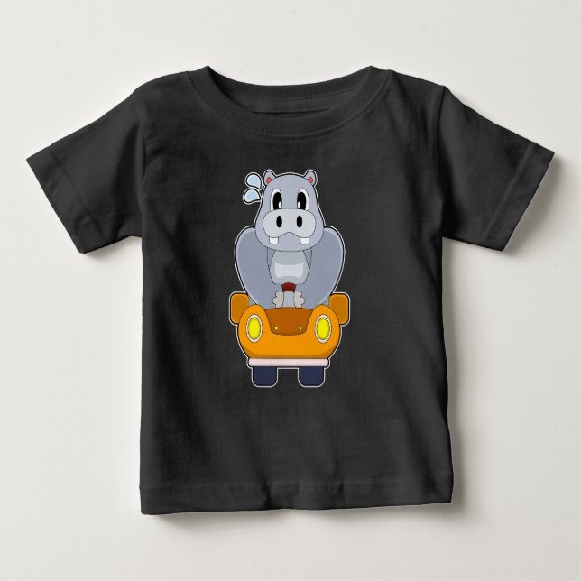 T-shirt Pour Bébé Hippo (Devant)