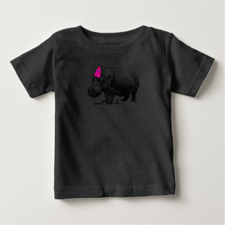 T-shirt Pour Bébé Hippo Anniversaire En Casquette De Parti