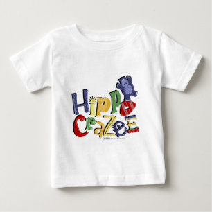 T-shirt Pour Bébé Hippo Crazee (sur les couleurs claires)