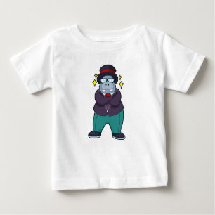 T-shirt Pour Bébé Hippo en forme de groom avec Suit.PNG