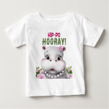 Hippo Floral Girl Anniversaire