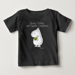 T-shirt Pour Bébé Hippo Vaguely Competent par Sandra Boynton