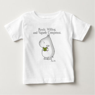 T-shirt Pour Bébé Hippo Vaguely Competent par Sandra Boynton
