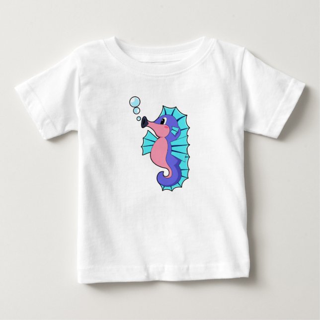 T-shirt Pour Bébé Hippocampe (Devant)