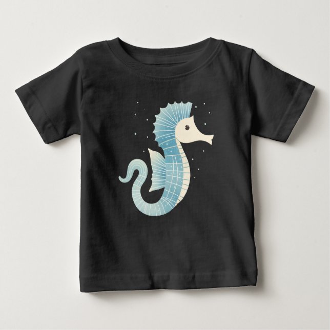 T-shirt Pour Bébé Hippocampe de Liltte (Devant)