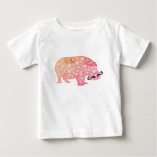 T-shirt Pour Bébé Hippopotame funky monsieurToutPetit Tee shirt à vo