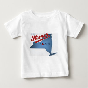 T-shirt Pour Bébé HIstoric Homer : Le Coeur de NY