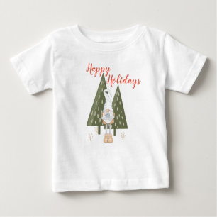 T-shirt Pour Bébé Hiver Gnome Joyeuses vacances à la hauteur