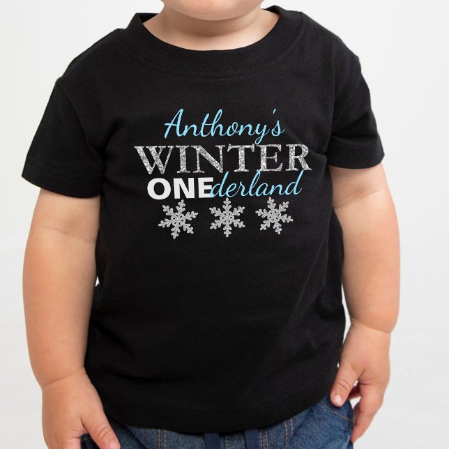 T-shirt Pour Bébé Hiver ONE derland 1er anniversaire (Créateur téléchargé)