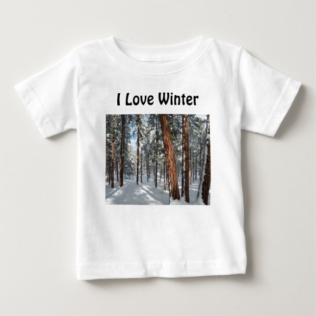 T-shirt Pour Bébé Hiver Ponderosa (Devant)