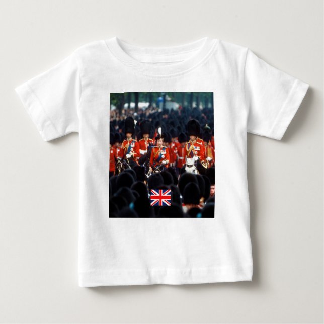 T-shirt Pour Bébé HM La Reine Elizabeth II Prince Philip London (Devant)
