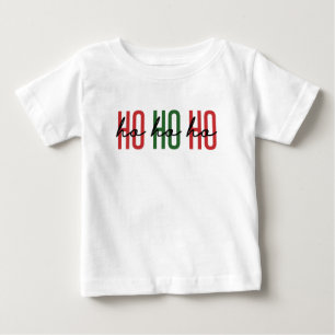 T-shirt Pour Bébé Ho Ho Ho Noël Saison Famille Cadeaux de Noël