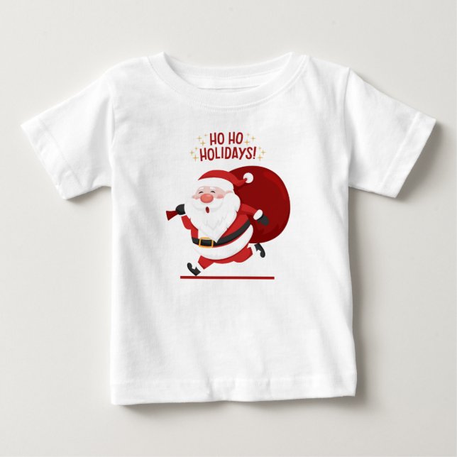 T-shirt Pour Bébé Ho ho vacances (Devant)