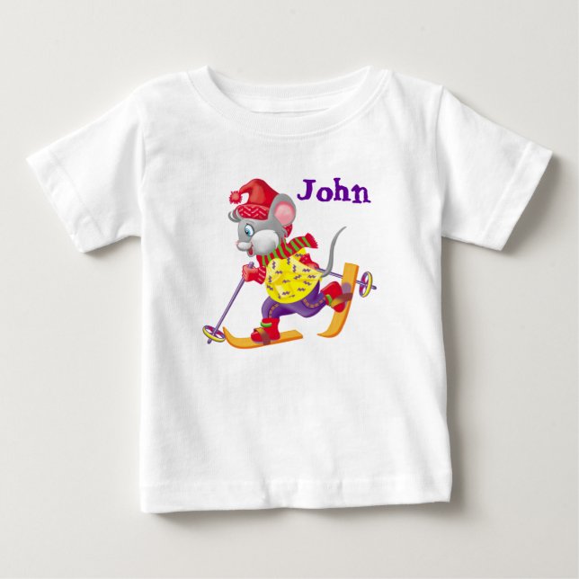 T-shirt Pour Bébé hockey (Devant)