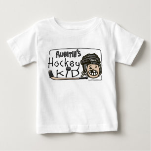 T-shirt Pour Bébé Hockey Kid de tante