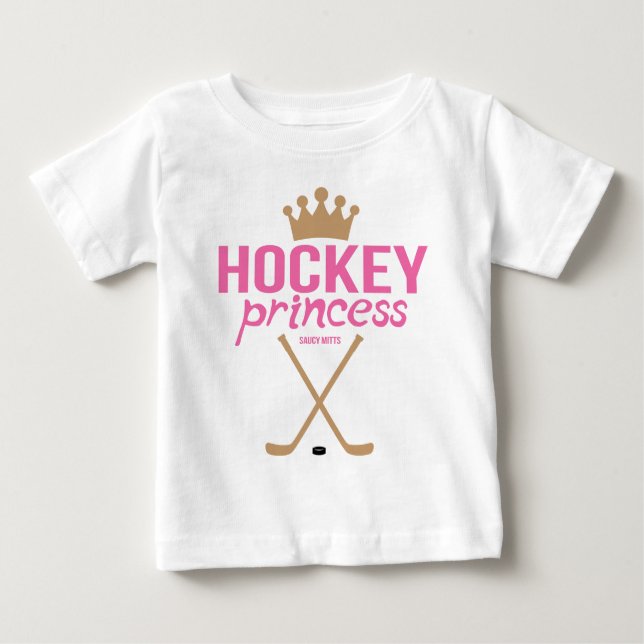 T-shirt Pour Bébé Hockey Princesse Bébé fille bébé (Devant)