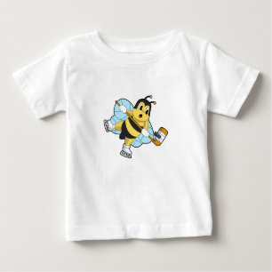 T-shirt Pour Bébé Hockey sur glace Bee Hockey sur glace