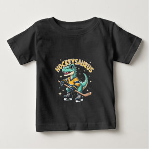 T-shirt Pour Bébé Hockeysaurus Dinosaure de hockey sur glace Amateur